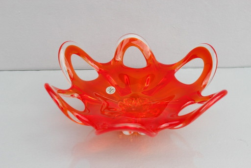 Böhmische Glasschale Von Josef Hospodka