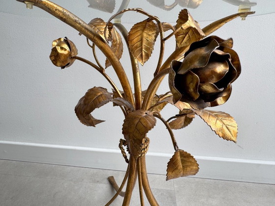 1x Tavolino vintage Hans Kögl Florentine Rose - Eclettico – Tavolini, Glass, Metal (photo 15 of 24)