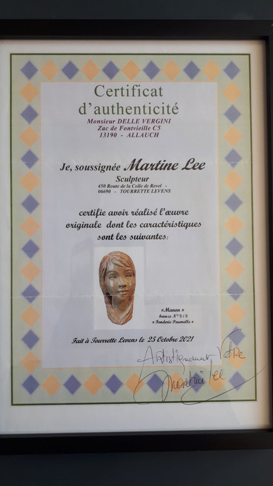 Image 1 of Martine LEE - Manon - Escultura de bronce