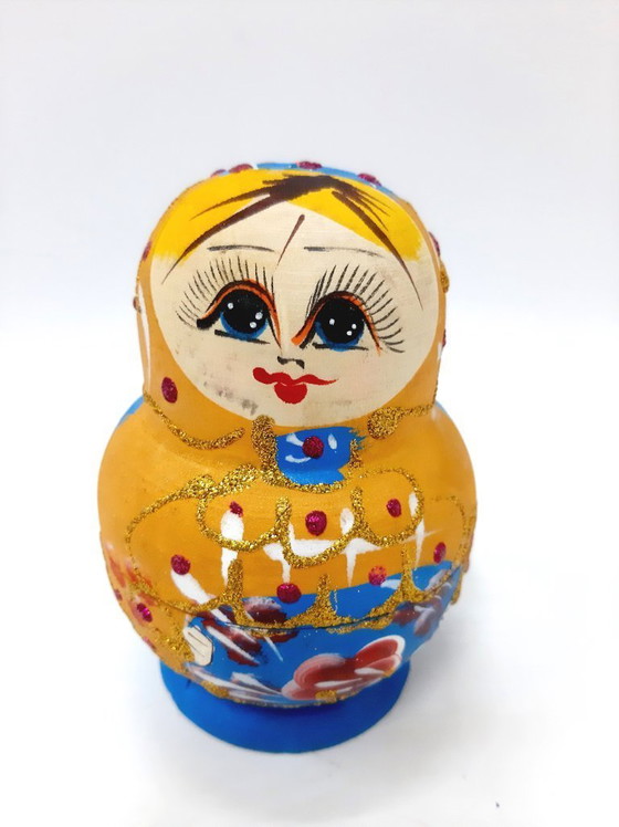 Image 1 of Matrioska russa d'epoca, set di quattro matrioske, una dentro l'altra
