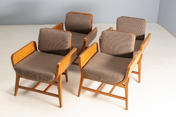 Image 1 of Juego de 4 sillones, década de 1970, Francia