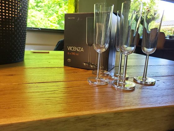 Image 1 of Bohemia Crystal Vicenza Champagnergläser – Design Jiří Pelcl (5 Stück)
