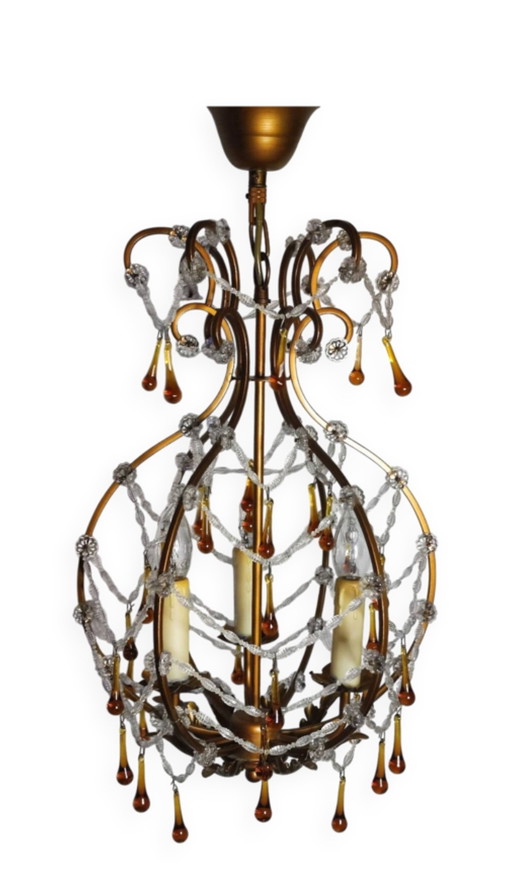 Lámpara de araña de cristal