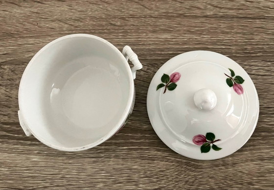 Image 1 of Azucarero o dulcera Apilco - Decoración rosas