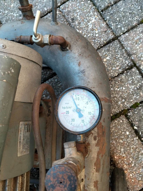 Atlas Copco Vintage Compressor Boei-tank, Decoratieve objecten, Metaal, Grijs (foto 8 van 9)