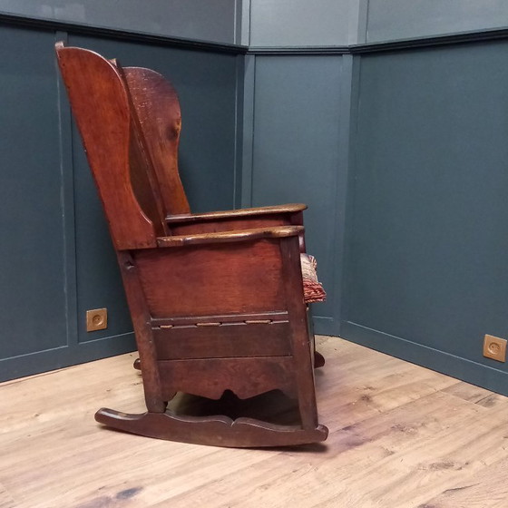Image 1 of Rocking chair, Lambing rocking chair, Oak shepherd's chair