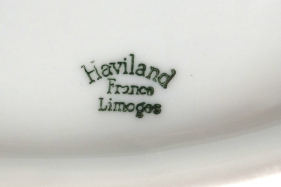 Image 1 of Set of 2 Haviland twisted white porcelain Limoges dishes