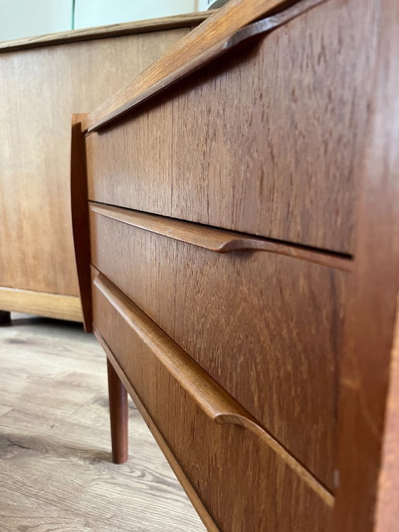 Image 1 of Vintage Danish teak drawer with beautiful handles