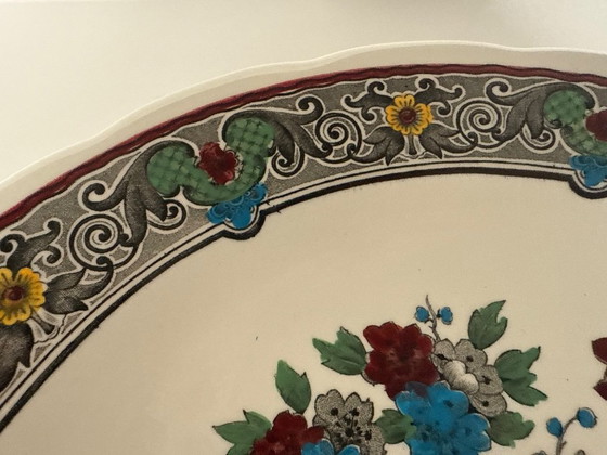 Image 1 of Piatto decorativo in porcellana vintage Boch Belgium per Royal Sphinx