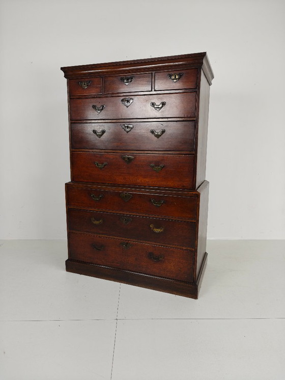 Image 1 of George III Country Tallboy / Chest on Chest
