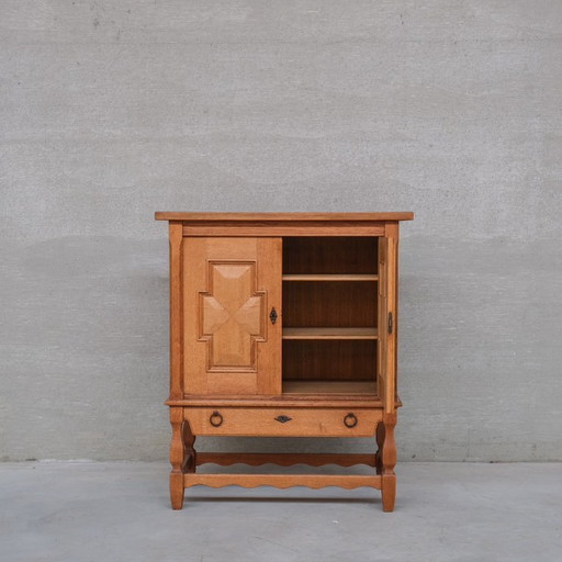 Mid-Century Danish Oak Side Cabinet or Bar attr. to Henning Kjaernulf