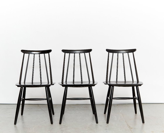 Image 1 of Esszimmerstühle Modell Fanett von Ilmari Tapiovaara für Asko, 1950er Jahre, 3er-Set