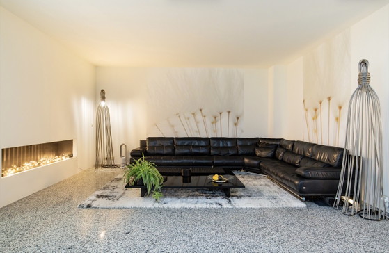 Beautiful Floor Lamp A Showpiece – Terzani, Floor lights, polished steel, Metal (photo 4 of 5)