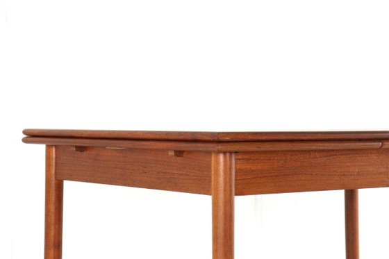 Vintage Danish Rectangular Extendable Teak Dining Table Restored – Wood (photo 3 of 15)