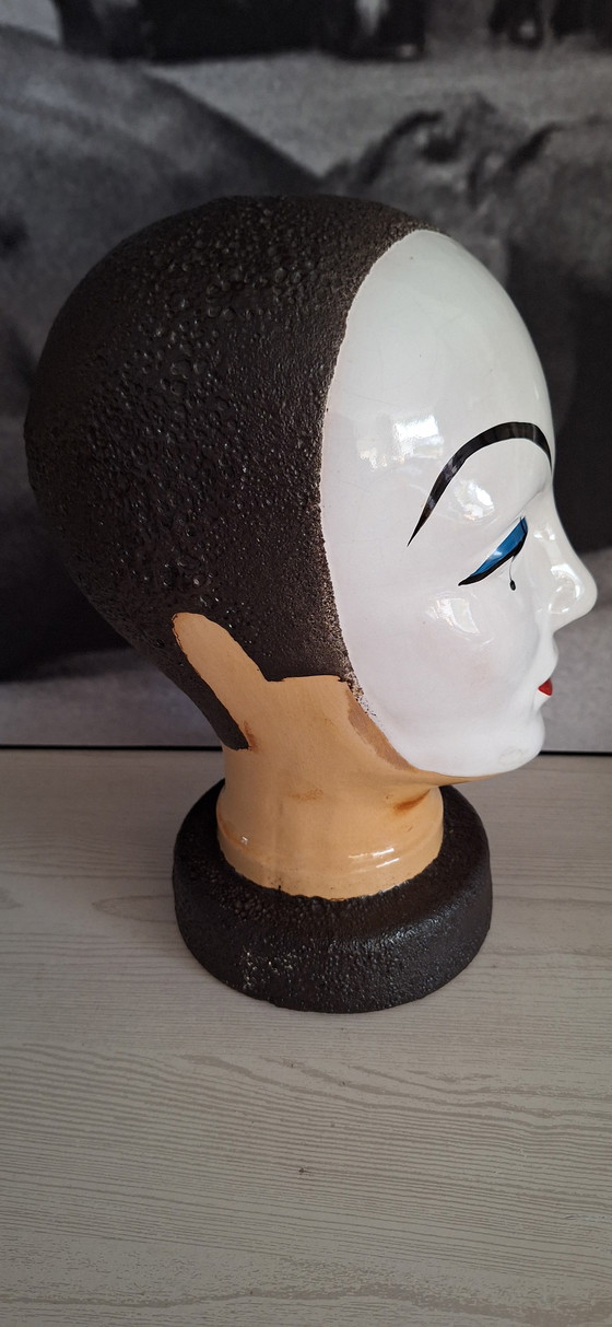 Image 1 of Cabeza de Pierrot antigua de Alemania Occidental