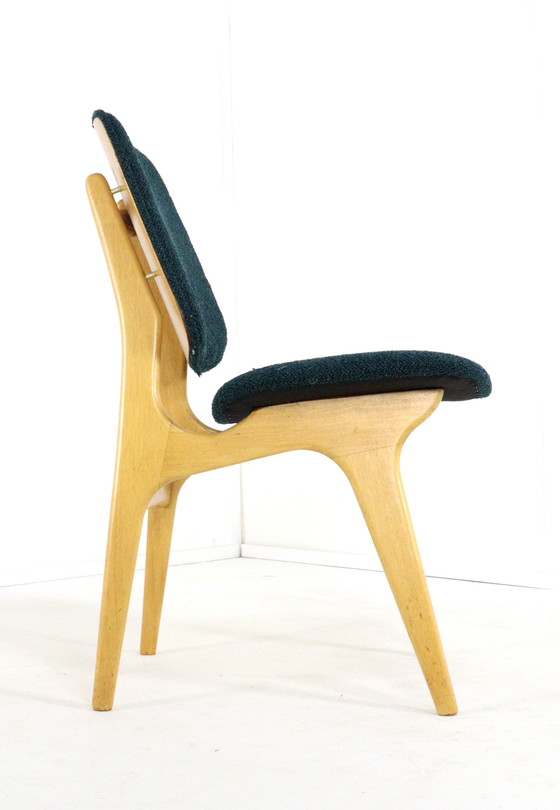Image 1 of Set van 4 vintage eetkamerstoelen reupholstered