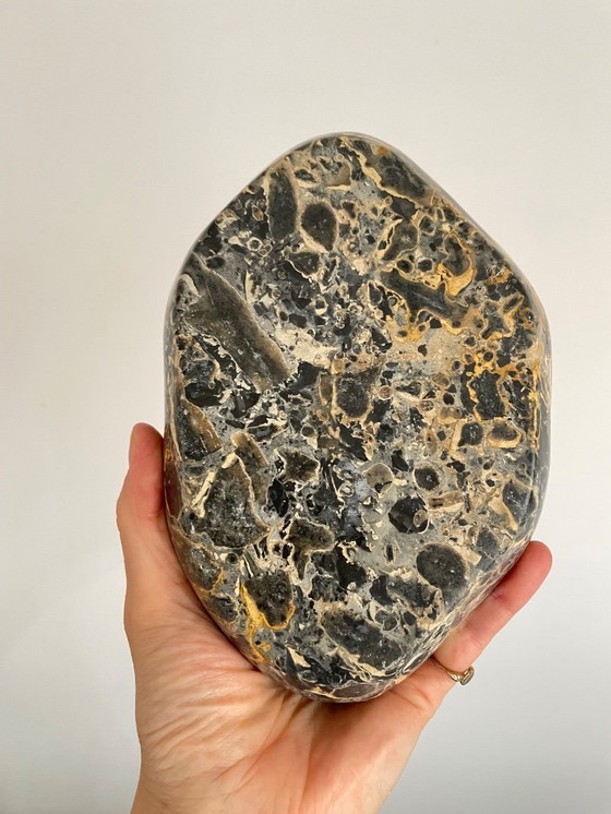 Image 1 of Bandeja de mármol macizo de mediados de siglo