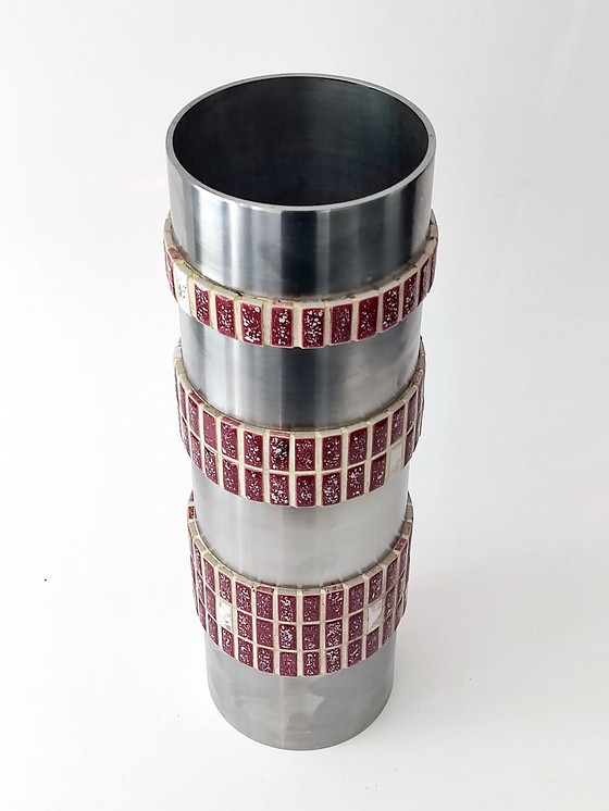 Image 1 of Vase Brutalist Aluminum Design