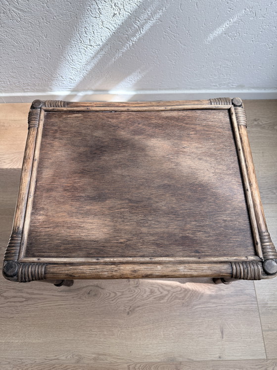 Image 1 of Ensemble de tables gigognes vintage en rotin Manou / Mime (années 1970)