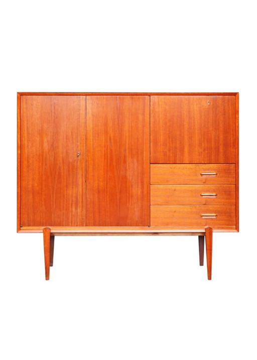 Hohes Sideboard im skandinavischen Stil, Van Pelt, 1960er Jahre