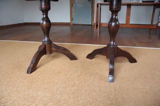 Image 1 of 2 encantadoras mesas auxiliares de 3 patas de la familia FLAMANT