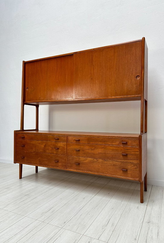 Image 1 of Dänisches Teak-Highboard RY20 aus den 1950er Jahren von Hans J. Wegner für Ry Møbler – Mid-Century-Schrank