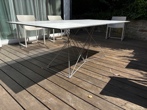 Table de jardin design FAZ Vondom 200×100 cm Écru – tuintafels, Fiberglass (photo 2 of 5)