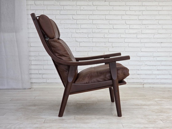 Anni '70, design danese di H.J.Wegner, poltrona schienale alto, modello GE530. – Hans Wegner, Poltrone (photo 17 of 26)