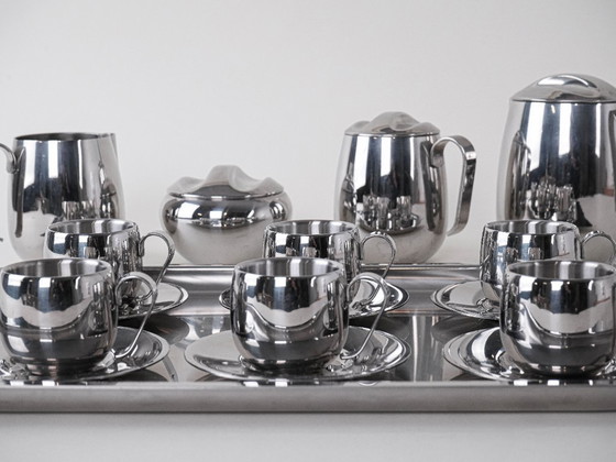 Image 1 of Servizio da caffè e tè, design italiano, anni '80, prodotto in Italia
