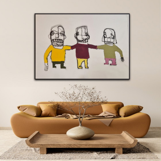 Image 1 of Peinture originale Hamelink : Connexion