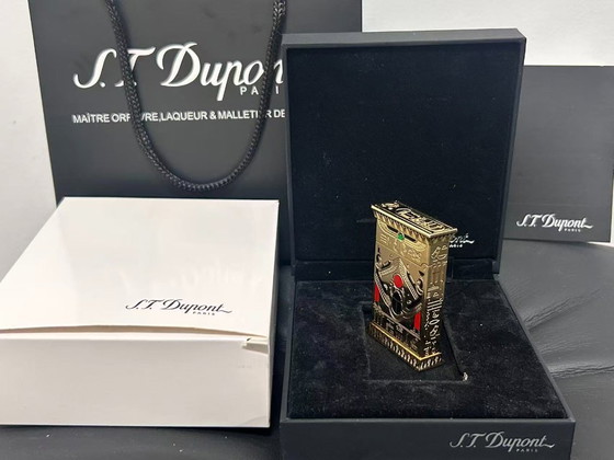 Image 1 of S.T. Dupont – Pharao – Feuerzeug – Vergoldet