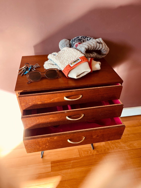 Image 1 of Vintage besteklade op pootjes