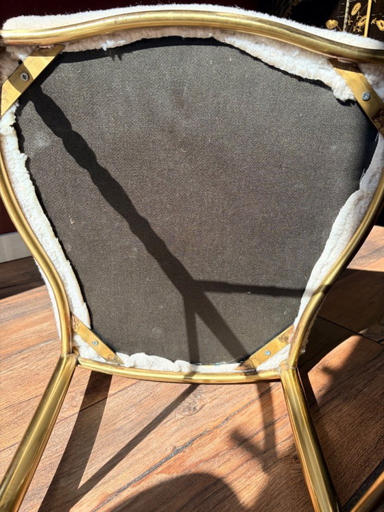 Image 1 of 2 sedie Chiavari in ottone, bianche e rosse