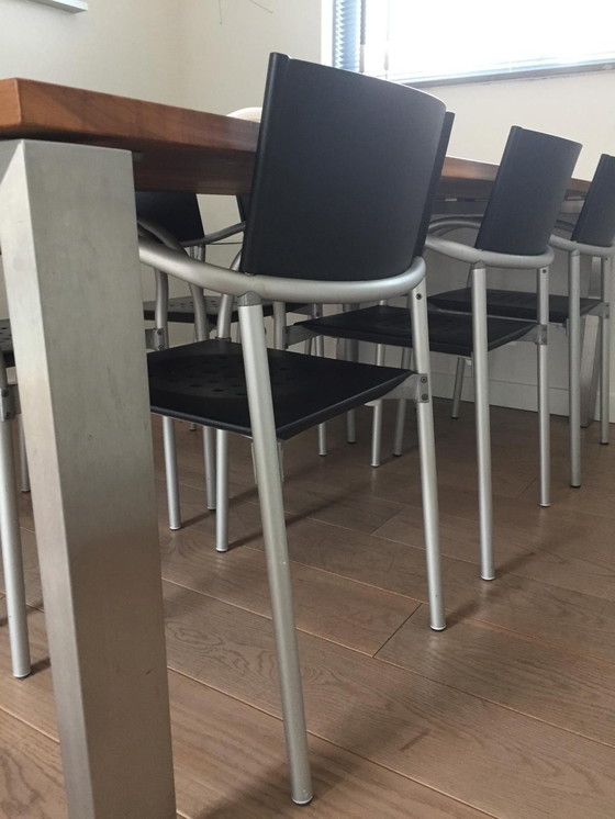 Image 1 of Table de salle à manger en noyer américain 210x95