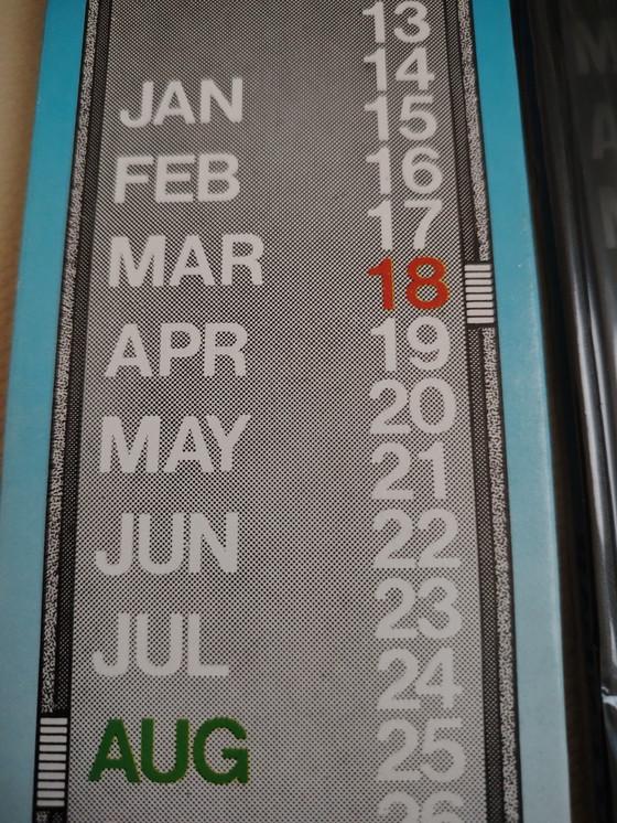 Image 1 of Calendario perpetuo, antiguo, sin usar, en su embalaje original.