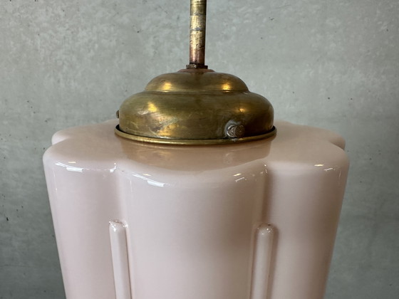 Image 1 of Lampada Art déco - opalina rosa