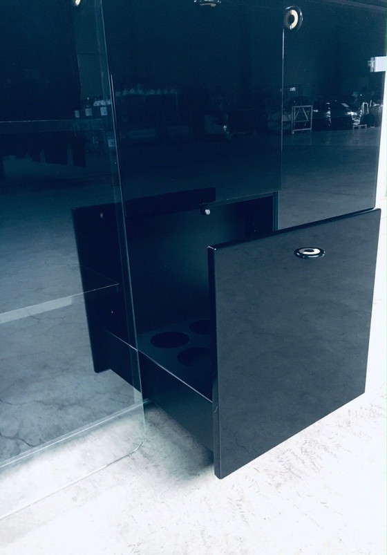 Image 1 of Postmodern Design Highboard Bar Chest by Luigi Saccardo for Gasparello, Italy 1980's