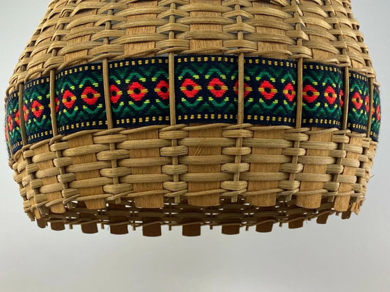 Image 1 of Lámpara de techo de los años 60 y 70, lámpara colgante de cristal Doria, diseño de la era espacial.