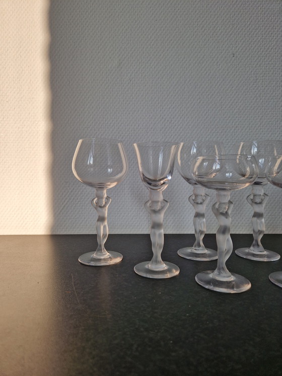 Image 1 of 8x Venus art déco de cristal de Bayel