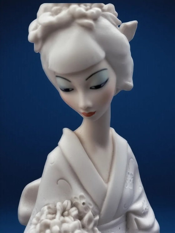 Image 1 of Capodimonte - Giuseppe Armani - Estatua, Dama Oriental - 34 cm - Porcelana - 1987