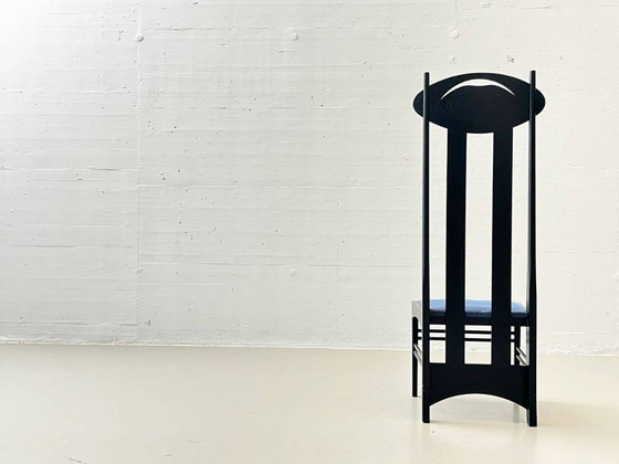 Image 1 of Chaise Argyle de Charles Rennie Mackintosh, issue de la collection I Maestri de Cassina, 1973