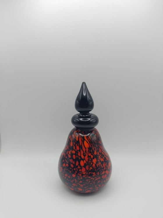 Boccetta in vetro artistico di Murano di Archimede Seguso, Oggetti decorativi, Arancione (foto 8 di 10)