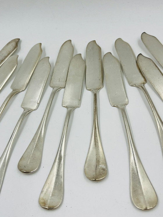 Lotto 12 Coltelli da Pesce Argentati Wiskemann – Set di posate, Metallo (photo 4 of 11)