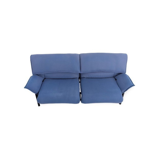 Cassina Veranda Sofa Design Couch Vico Magistretti Fabric Blue