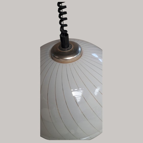Image 1 of Vintage Italiaanse Space Age Hanglamp Van Guzzini - Verstelbaar