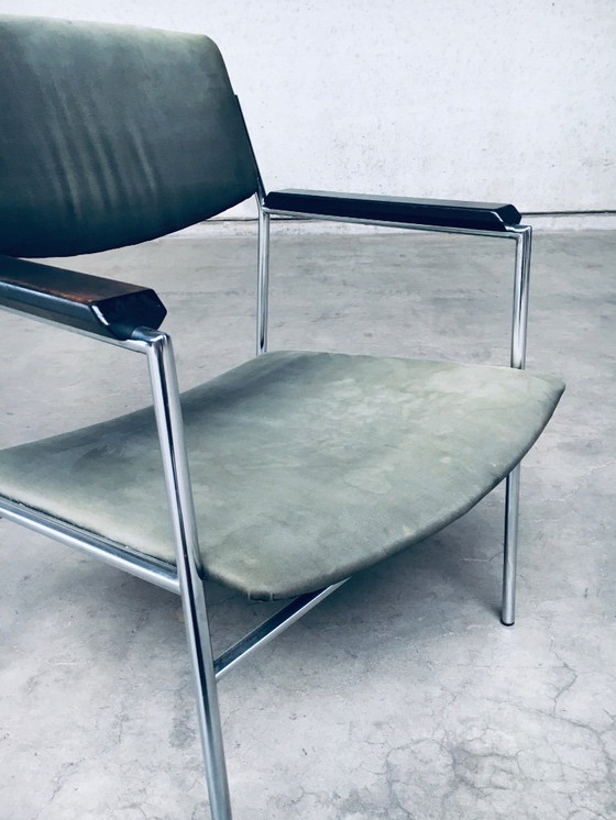 Image 1 of Midcentury Modern Dutch Design Armchair by Gijs Van Der Sluis, Netherlands 1960s