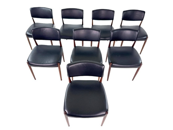 Image 1 of Set di 8 sedie danesi in teak di Aksel Bender Madsen e Ejnar Larsen