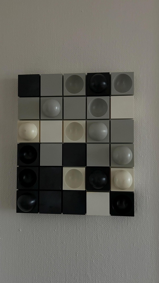 Image 1 of Pannello murale vintage danese Flemming Hvidt "Multi Art" di Quality System, Pop Art anni '70, arredamento moderno