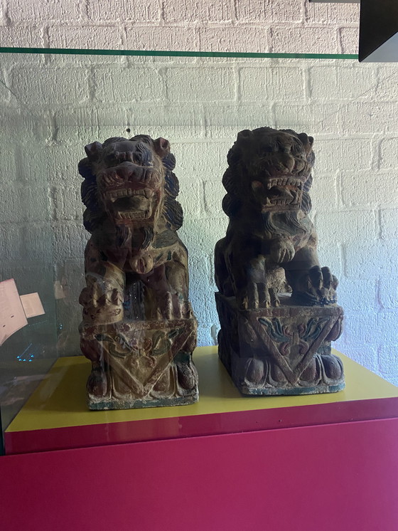 Image 1 of Foo Dogs XXL 50s/60s madera