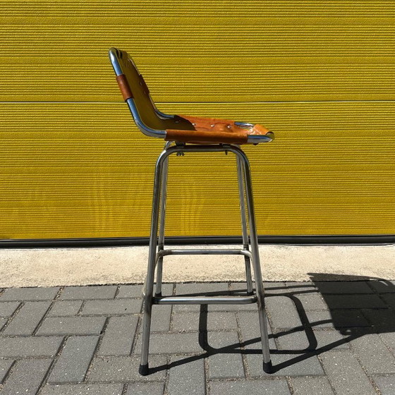 Image 1 of Vintage Les Arcs bar stool - Charlotte Perriand